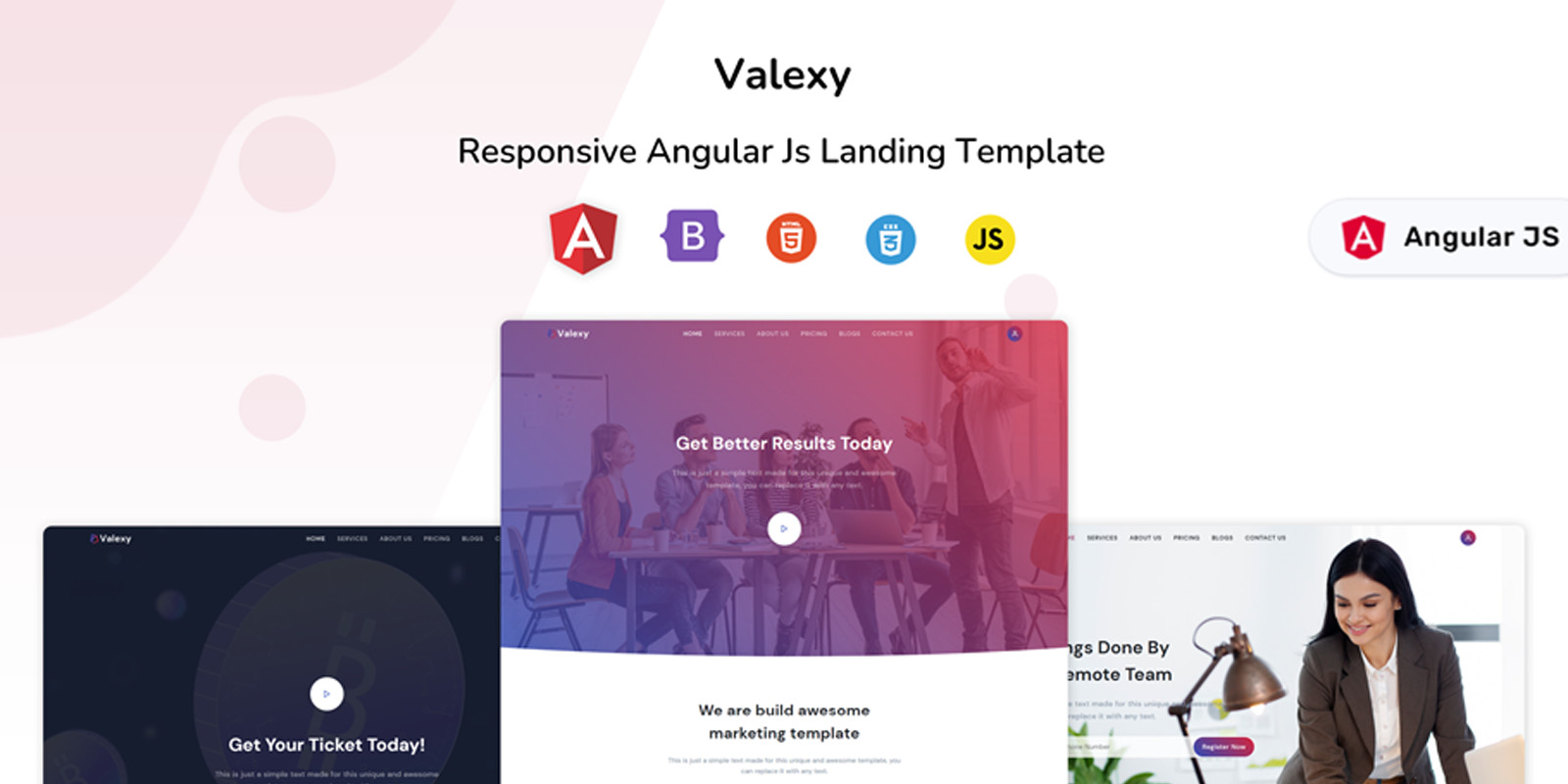 Valexy Nulled – Responsive Landing Page Template