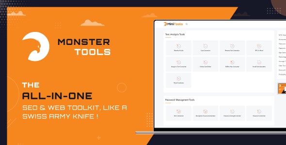 MonsterTools v1.0 Nulled – The All-in-One SEO & Web Toolkit, like a Swiss Army Knife