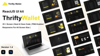 Thriftywallet v1.4 Nulled – ReactJS UI kit for Crypto Wallet ( Cryptocurrency), reward points, and FIAT currency