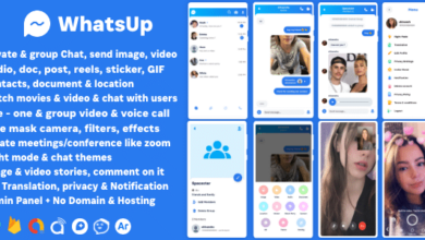 WhatsUp v1.0 Nulled – WhatsApp Clone Chat Groups Video & Audio Call Zoom Watch Party Chatting Social Network App