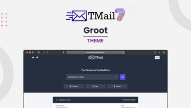 Groot v1.8 Nulled – Theme for TMail – Multi Domain Temporary Email System