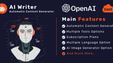 AI Writer SaaS v1.0 Nulled – Powerful Automatic Content Generator Tools & Writing Assistant