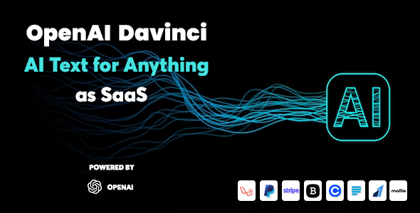 OpenAI Davinci v1.1 Nulled – AI Writing Assistant and Content Creator as SaaS