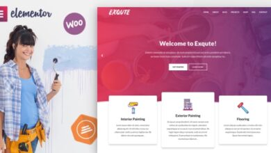 Exqute v1.9 Nulled – Painting Company WordPress Theme