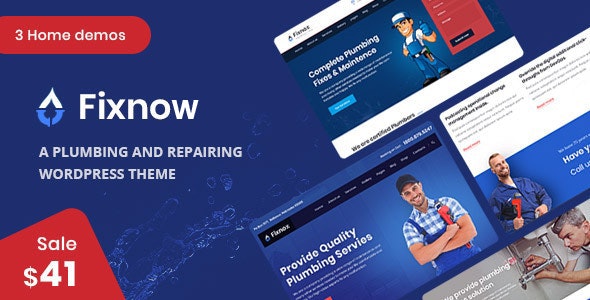 Fixnow v2.3 Nulled – A Perfect Plumbing WordPress Theme