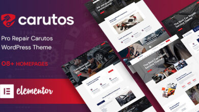 Carutos v1.0.8 Nulled – Car Repair Services & Auto Parts WooCommerce WordPress Theme