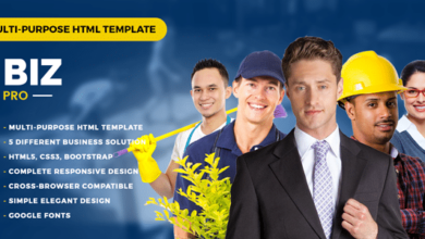 BizPro Nulled – Multipurpose HTML Template for any Company