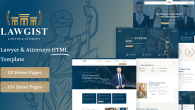 Lawgist Nulled – Attorney & Lawyers HTML Template