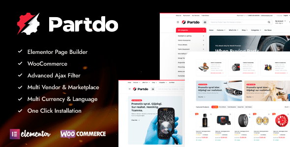 Partdo v1.0.4 Nulled – Auto Parts and Tools Shop WooCommerce Theme