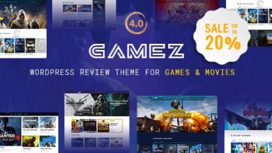 Gamez v4.3.4 Nulled – Best WordPress Review Theme For Games, Movies And Music