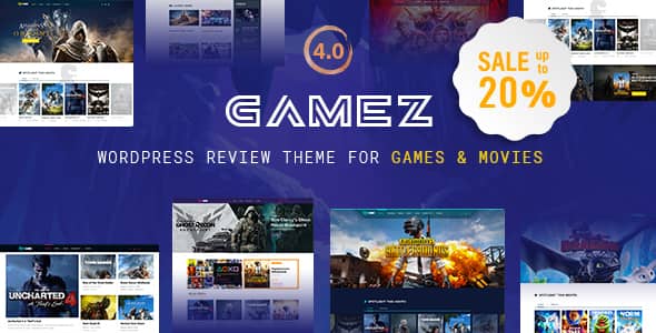 Gamez v4.3.4 Nulled – Best WordPress Review Theme For Games, Movies And Music