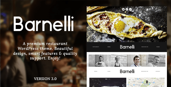 Barnelli v3.0.8 Nulled – Restaurant Responsive WordPress Theme