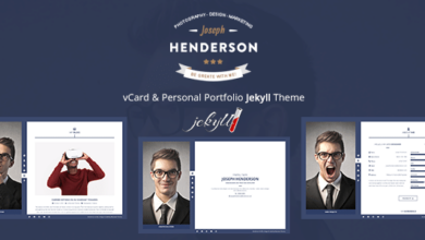 Henderson Nulled – vCard & Personal Portfolio Jekyll Theme