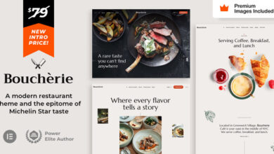 Boucherie v1.0 Nulled – Steakhouse Restaurant and Café WordPress Theme