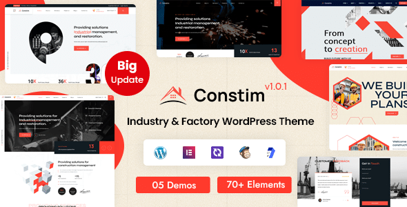 Constim v1.0.1 Nulled – Industry & Factory WordPress Theme