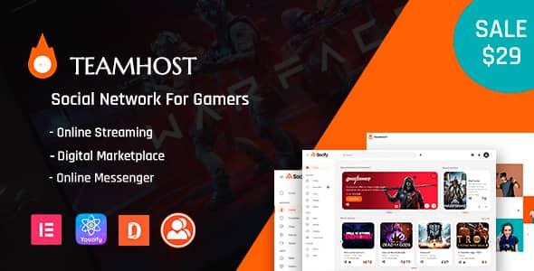TeamHost v0.1.0 Nulled – Gaming Community Theme