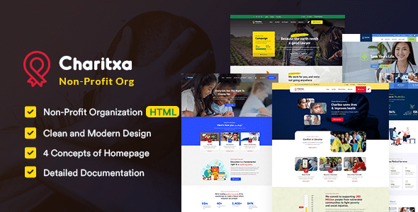 Charitxa Nulled – Multipurpose Nonprofit HTML Template