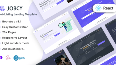 Jobcy Nulled – Job Board & Listing React Template