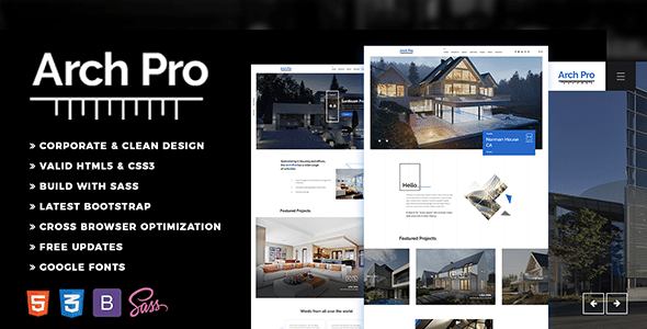 Arch Pro Nulled – Architecture HTML Template