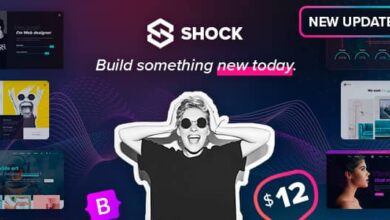 Shock v1.0.1 Nulled – Creative Multipurpose Bootstrap 5 Template