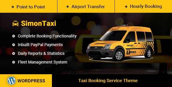 SimonTaxi v2.0.9 Nulled – Taxi Booking WordPress Theme