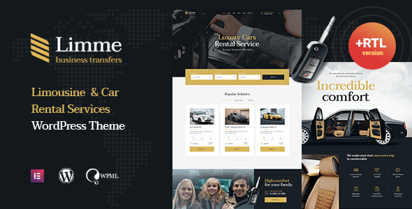 Limme v1.2.3 Nulled – Limousine Transfers & Car Dealer WordPress Theme + RTL