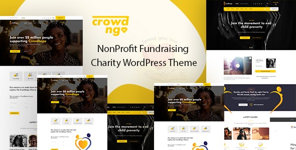 Crowdngo v1.0.7 Nulled – Fundraising Charity WordPress Theme