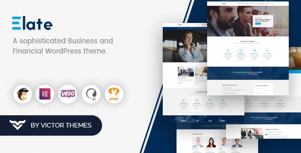 Elate v1.4.3 Nulled – Financial Consulting WordPress Theme