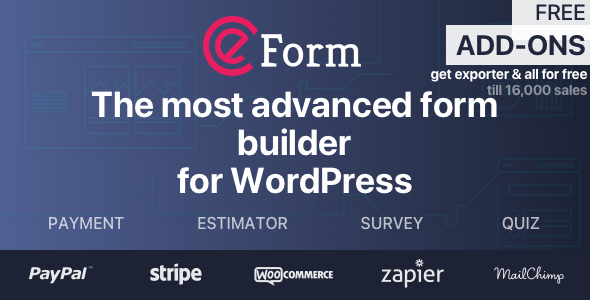 eForm v4.17.1 Nulled – WordPress Form Builder
