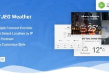 Jeg Weather v1.0.7 Nulled – Forecast WordPress Plugin – Add Ons for Elementor and WPBakery Page Builder