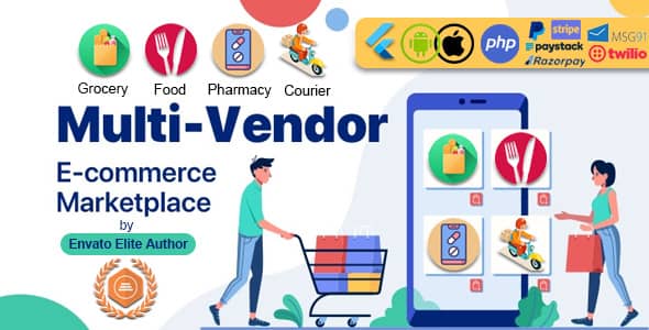 GoMarket v1.5.0 Nulled – Food, Grocery, Pharmacy & Courier Delivery App | Multi-Vendor Marketplace
