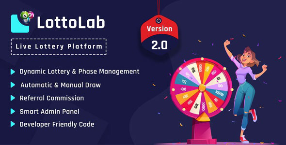 LottoLab v2.0 Nulled – Live Lottery Platform