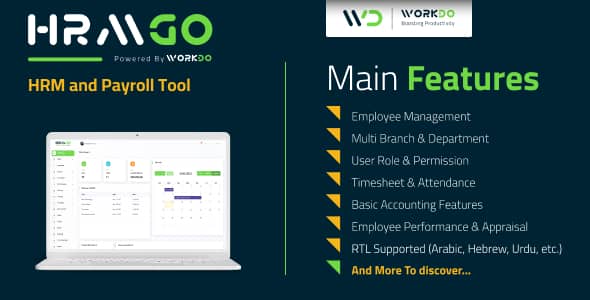 HRMGo v5.5 Nulled – HRM and Payroll Tool