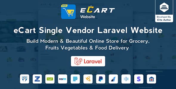 eCart Web v5.0.1 Nulled – eCommerce Store Website with Laravel