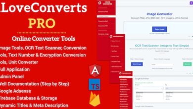 [All in One] iLoveConverts PRO Nulled – Online Converter Tools Full Production Ready App with Admin Panel – 7 January 2023