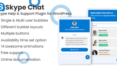 Skype Chat Support Pro v1.0 Nulled – WordPress Plugin