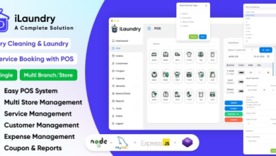 iLaundry v1.0 Nulled – Dry Cleaning & Laundry Service Booking with POS | Single & Multi Branch Complete Solution