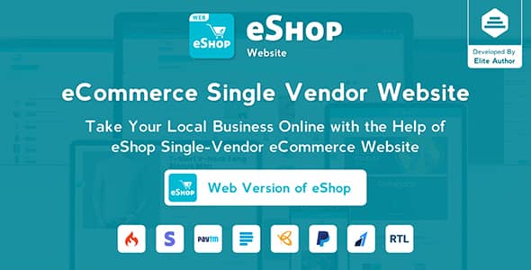 eShop Web v4.0.2 Nulled – eCommerce Single Vendor Website | eCommerce Store Website