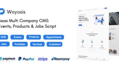 Woyosis v1.0 Nulled – Saas Multi Company CMS – Events – Products & Jobs Script