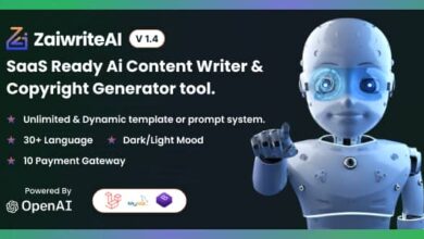 ZaiwriteAI v1.3 Nulled – Ai Content Writer & Copyright Generator tool With SAAS