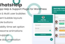 WhatsApp Chat Support Pro WordPress Plugin v1.2.1 Free