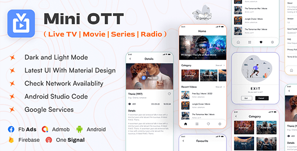 Mini OTT v1.0 Nulled – Live TV, Streaming, Movie, Radio