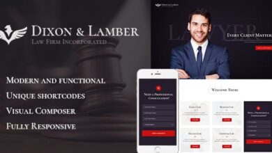 Dixon & Lamber v1.2.5 Nulled – Law Firm WordPress Theme