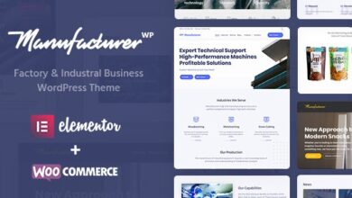 Manufacturer v1.3.7 Nulled – Factory and Industrial WordPress Theme