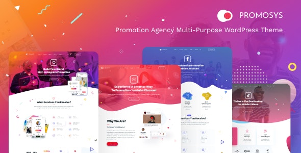 PromoSys v1.0.3 Nulled – Promotion Services Multi-Purpose WordPress Theme