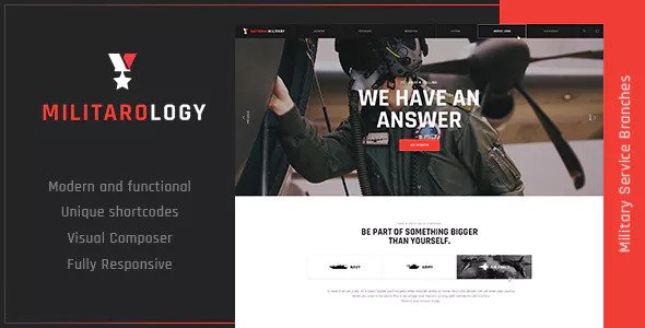 Militarology v1.0.9 Nulled – Military Service WordPress Theme