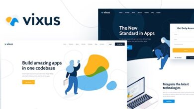 Vixus v1.0.11 Nulled – Startup & Mobile App WordPress Landing Page Theme