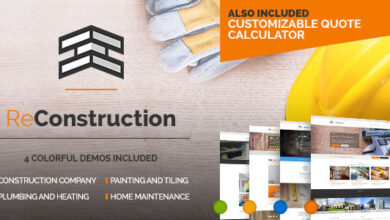 ReConstruction v1.4.3 Nulled – Construction & Building Business
