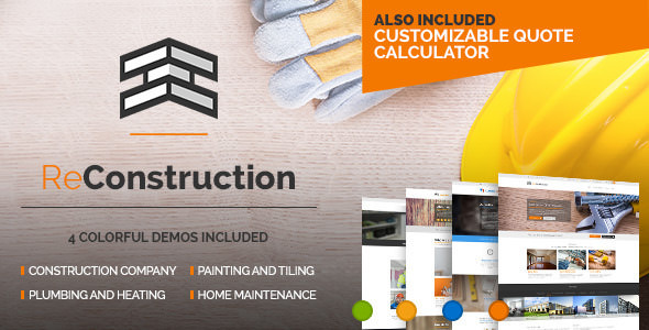 ReConstruction v1.4.3 Nulled – Construction & Building Business