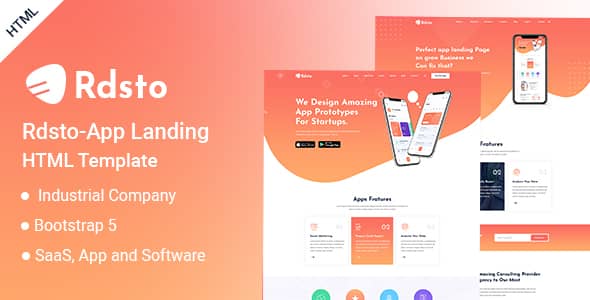 Rdsto Nulled – App Landing HTML Template